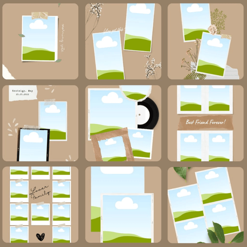 65 Pages Photobook Canva Template | Printable A4 Size for Friends & Family | Anniversary | Birthday - Image 3