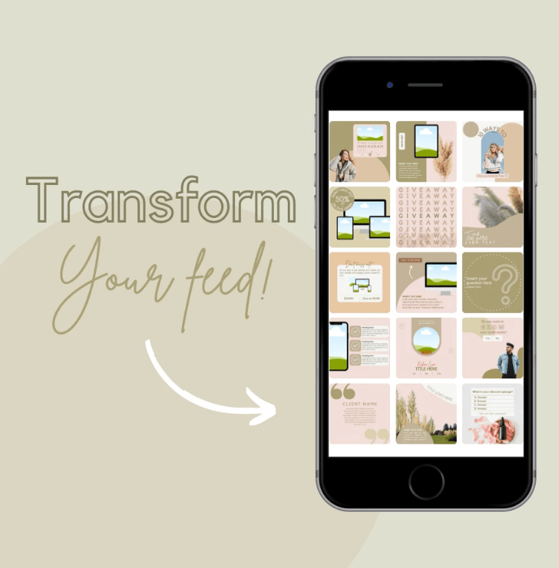 30 Brown Theme Canva Templates Printable A4 for Instagram Facebook Minimalist Design - Image 8