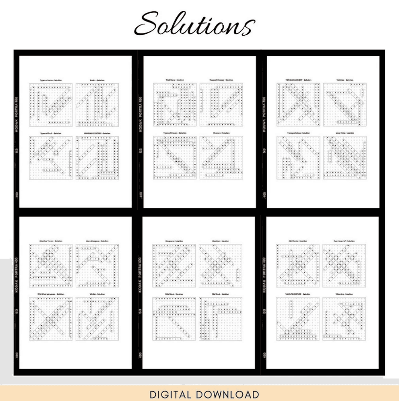 Printable Word Search Puzzle Book for Adults | Hobby & Free Time Activity Worksheets - Image 2